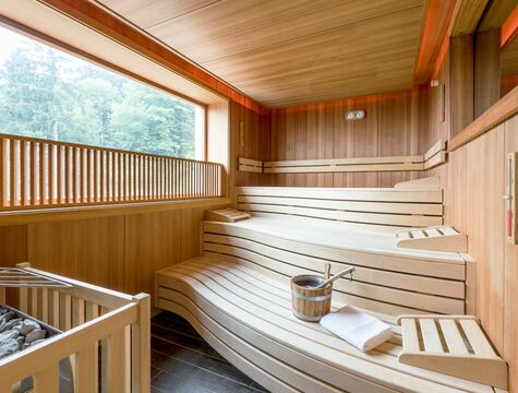 Sauna mit Seeblick auf den Tegernsee