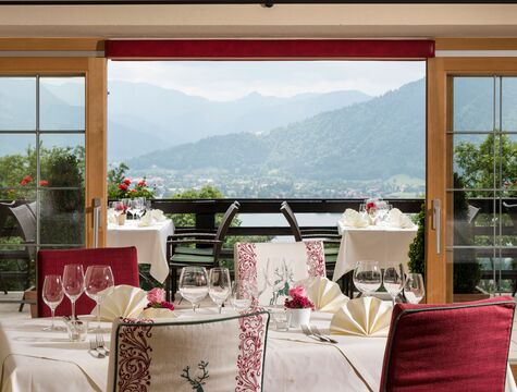 Speisen mit Seeblick am Tegernsee