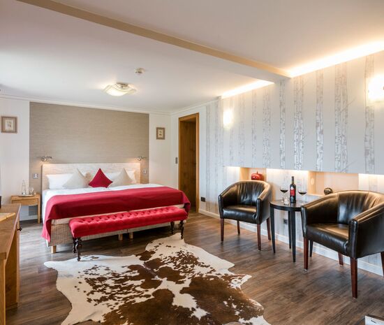 Eine der De Luxe Junior Suiten im Hotel Der Westerhof