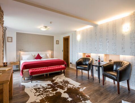 Eine der Junior Suiten im Hotel Der Westerhof