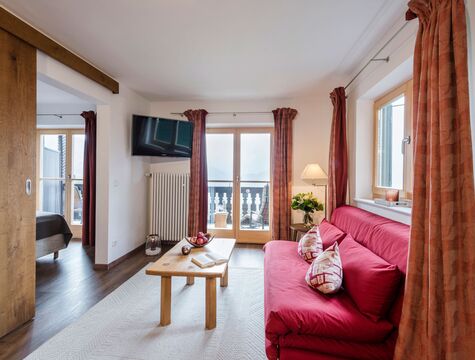 Eine der Junior Suiten im Hotel Der Westerhof